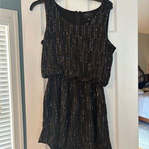 Black Beaded romper